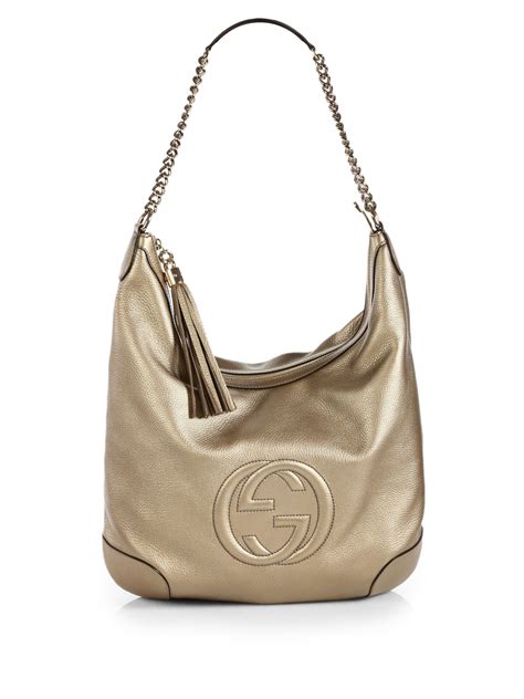 gucci soho metallic leather chain shoulder bag|gucci soho shoulder bag australia.